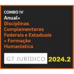 COMBO IV - ANUAL (INTENSIVO I + INTENSIVO II) + DISCIPLINAS COMPLEMENTARES FEDERAIS E ESTADUAIS + FORMAÇÃO HUMANÍSTICA - 2024 (G7 2024.2)